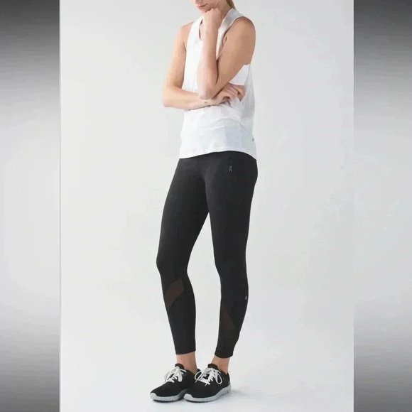 Lululemon Inspire Tight II (Mesh) Running Leggings Size 4 - Picture 3 of 11